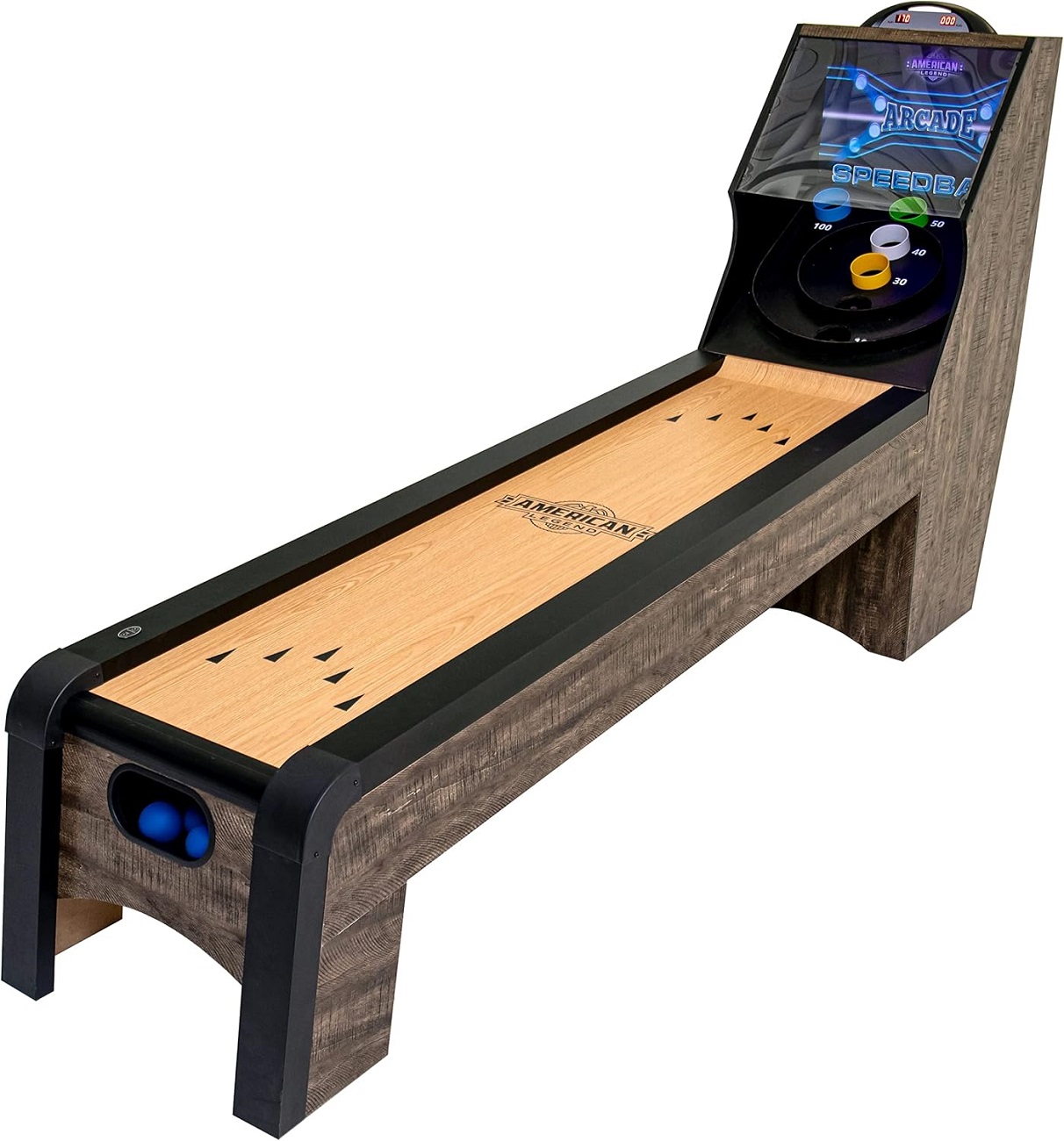 Juego de Speedball ARCADE de American Legend 9 Pulgadas con Retorno Automático de bola Incluye 4 Bolas